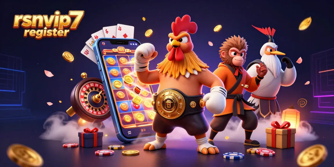 Experience thrilling gameplay with rsnvip7 register featuring iconic characters in an exciting casino scene.