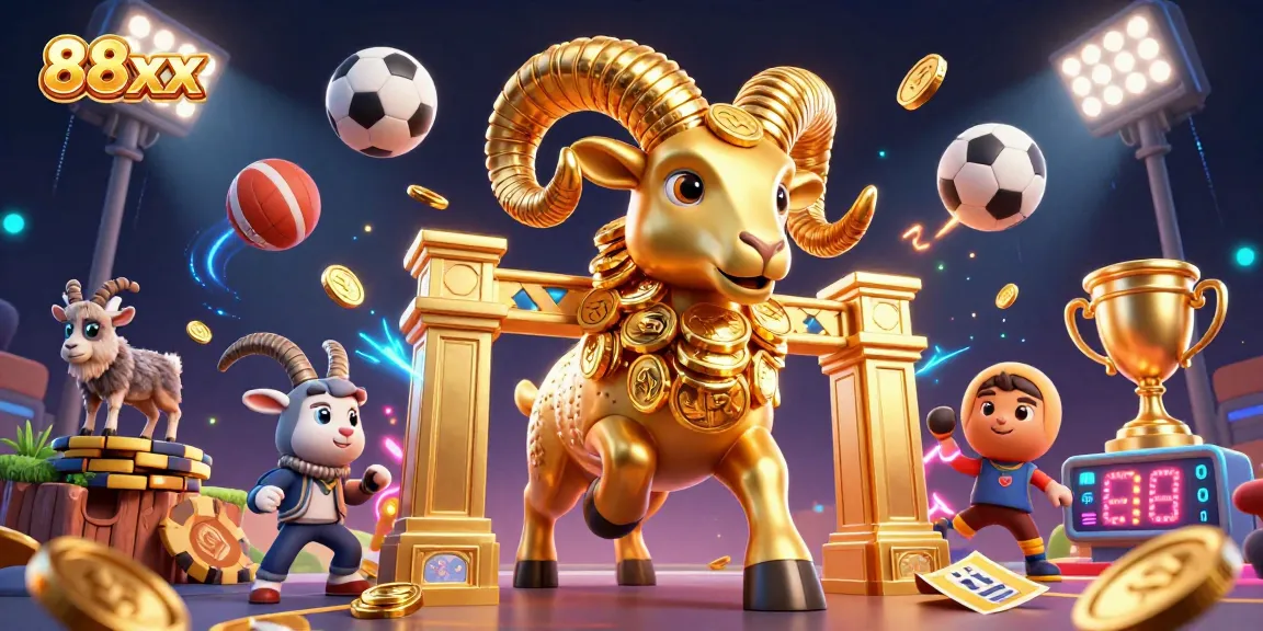 Experience thrilling action at 88xx with a dynamic 3D casino scene filled with sports excitement.