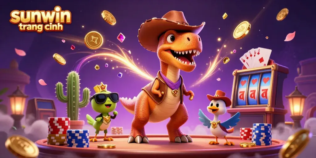 Experience thrilling gameplay with a vibrant sunwin trang chính scene featuring dynamic casino elements and characters.