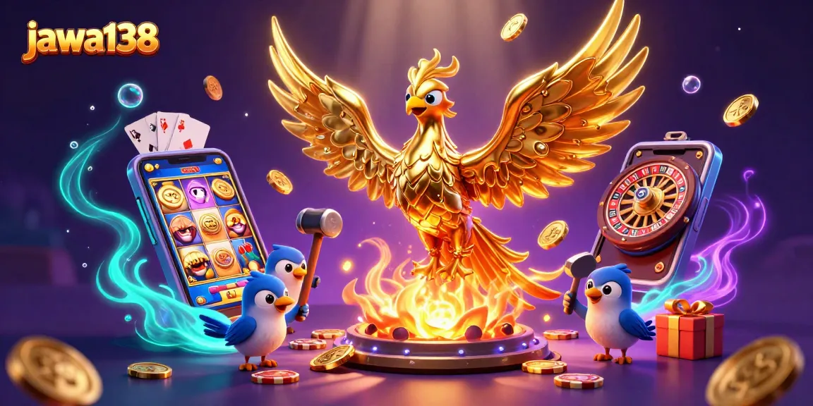 Jawa138 menghadirkan slot jackpot dengan phoenix emas dan elemen permainan mengasyikkan lainnya.
