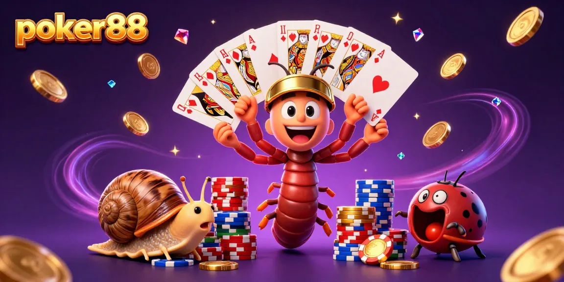 Meraih kemenangan dengan poker88 sambil menikmati suasana kasino yang meriah dan karakter lucu.