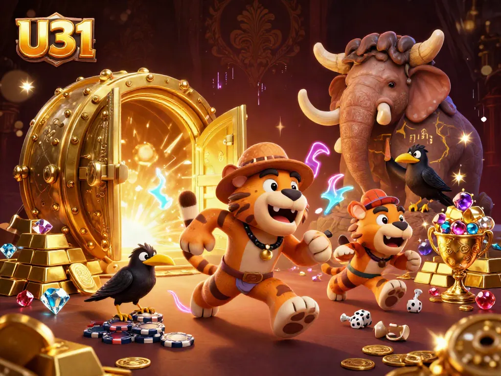 Experience thrilling gameplay at U31 casino featuring vibrant characters and exciting attractions.