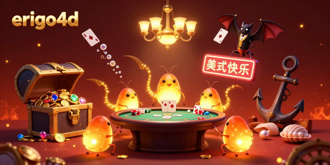 Experience the thrill of erigo4d with vibrant glowworms lighting up a casino filled with treasures and gaming elements.