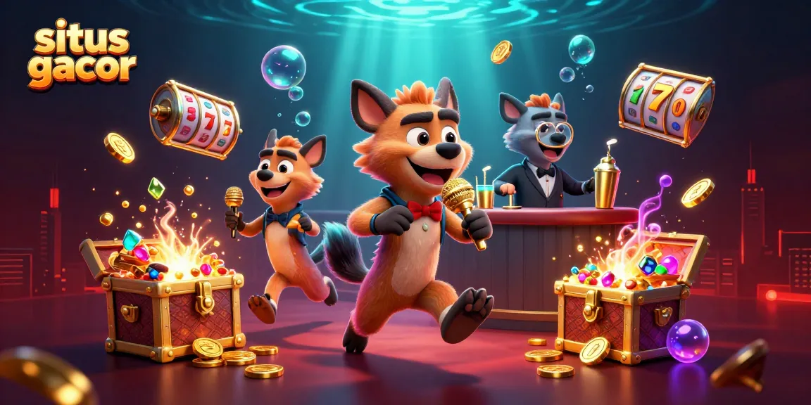 Situs gacor offers thrilling slots with lively hyenas in a vibrant casino atmosphere.