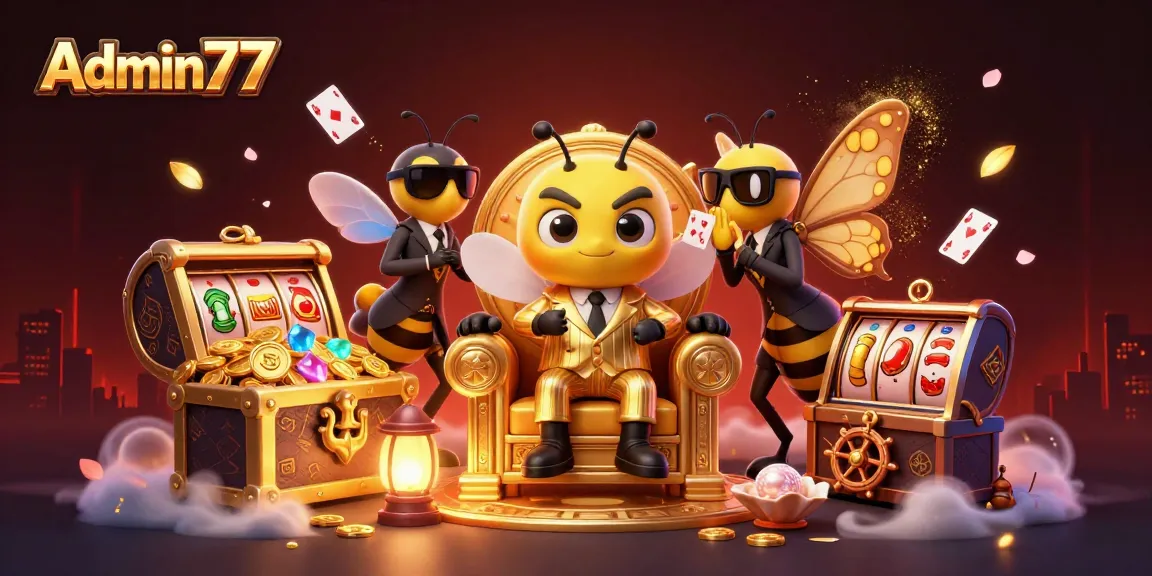 Play exciting games at Admin77, featuring vibrant slot machines and enticing jackpots!