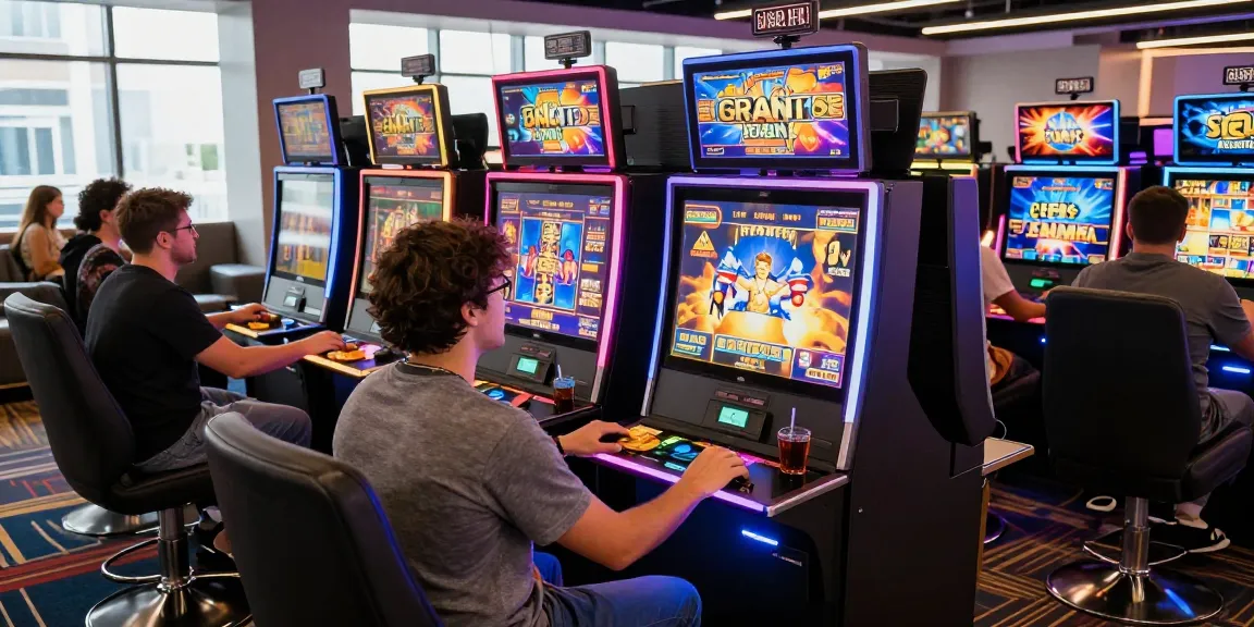 Exciting slot gaming moment with players engaged in vibrant online casino atmosphere.