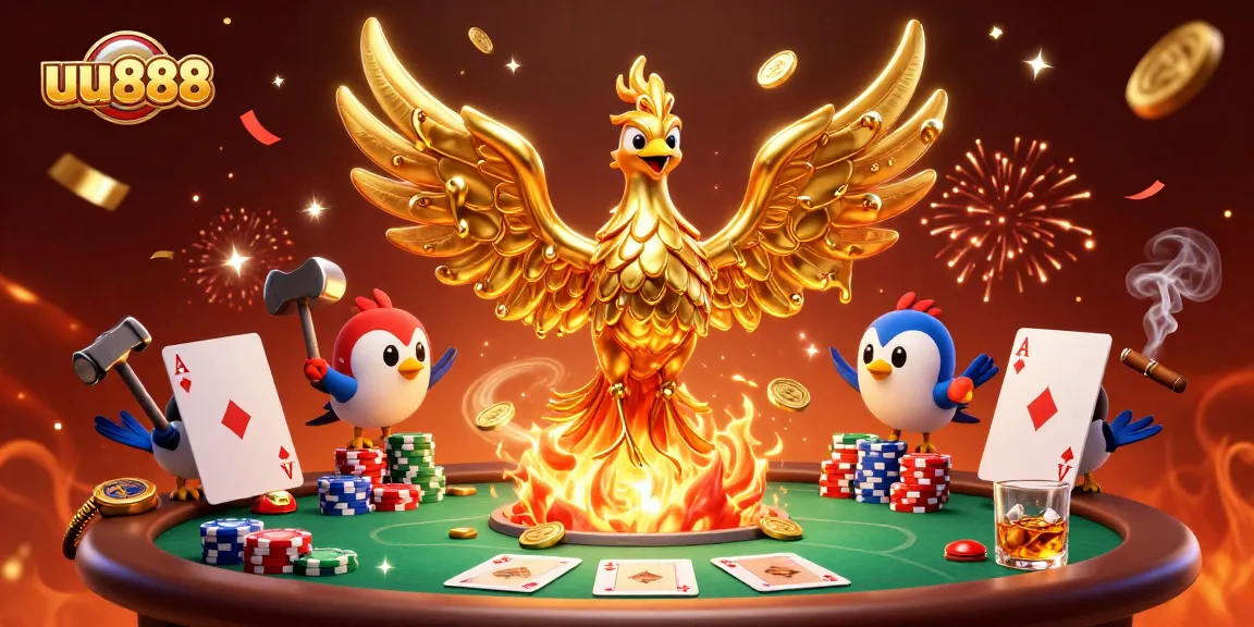 Engage with the exciting world of uu888 as golden phoenix and sparrow characters bring casino to life.