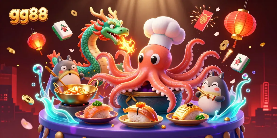 Experience thrilling gaming at gg88 with immersive scenes filled with vibrant characters and casino elements.