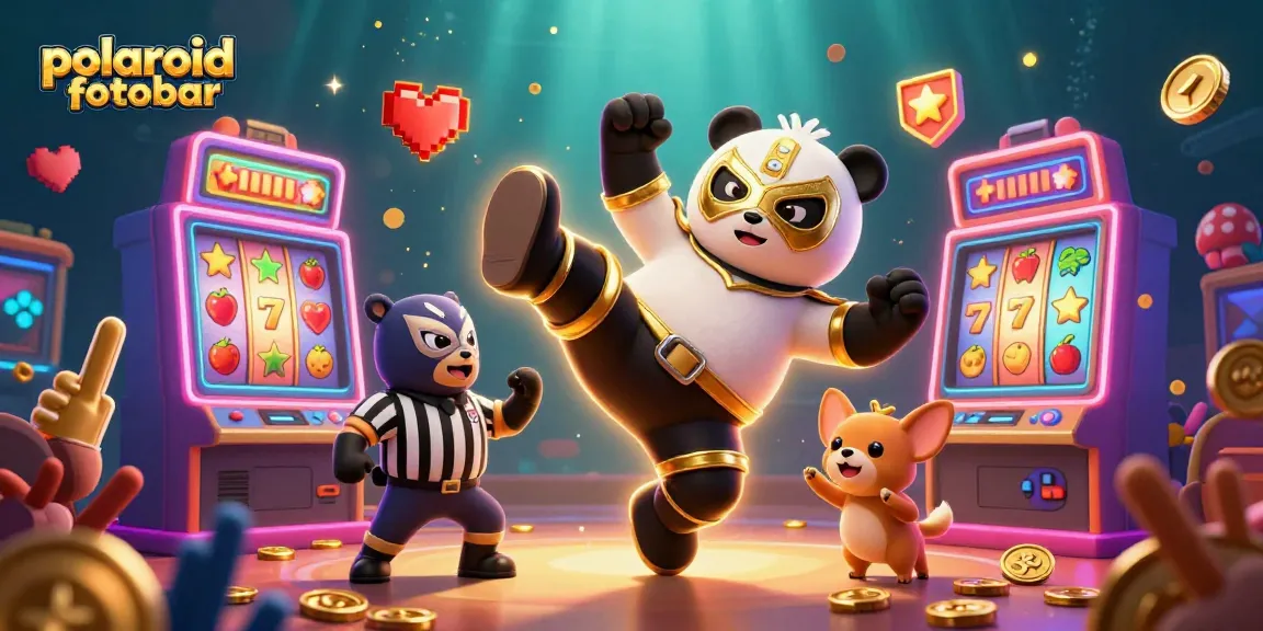 Engage in exciting gameplay at polaroidfotobar with a vibrant casino scene featuring animated characters.