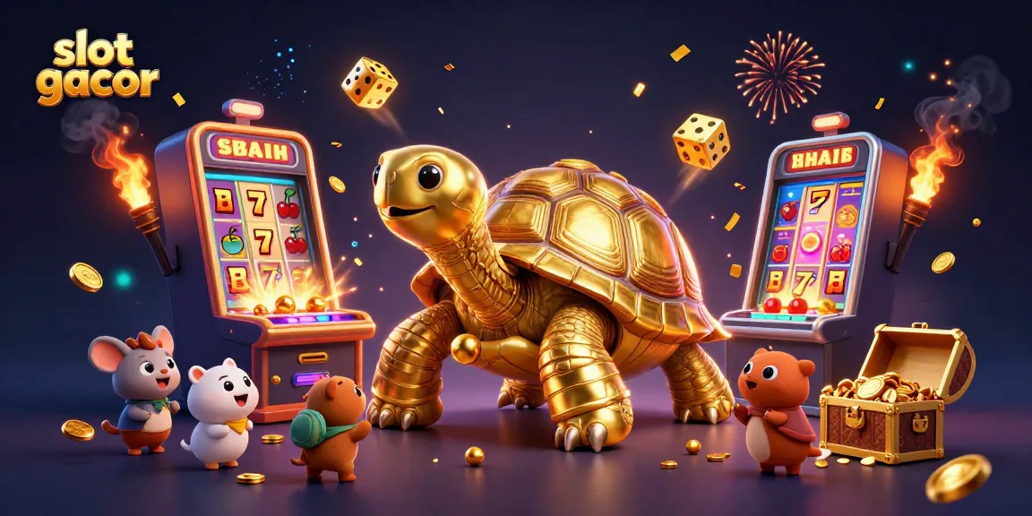 Menangkan jackpot dengan slot gacor yang penuh keceriaan dan sensasi bermain dalam ilustrasi 3D.