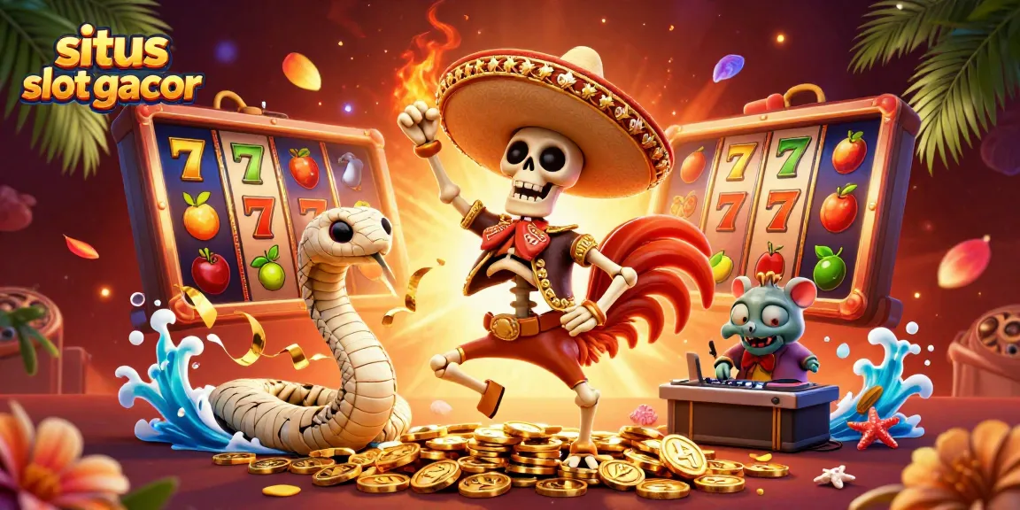 Experience thrilling spins at situs slot gacor with vibrant characters and dynamic slot machines.