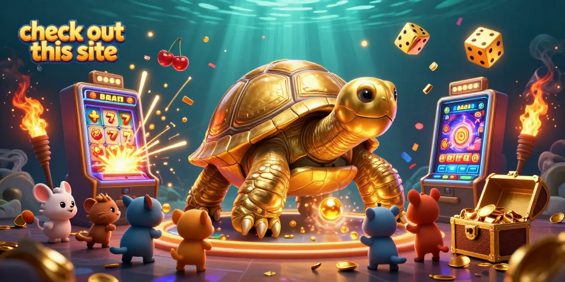 Engage in gaming fun and excitement with our colossal tortoise pinball and slot machine. check out this site!
