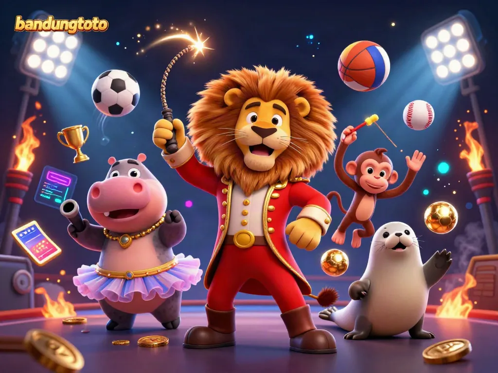 Experience thrilling moments with the dynamic characters of bandungtoto in a vibrant casino scene.