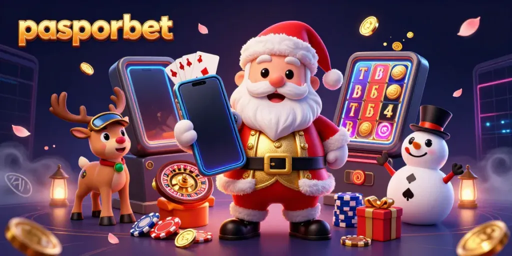 Menangkan jackpot dengan pasporbet melalui smartphone sambil menikmati suasana kasino yang ceria.