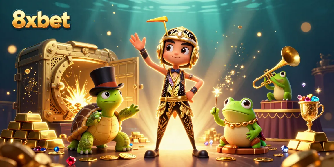 Experience thrilling casino action at 8xbet with dynamic characters and sparkling treasures