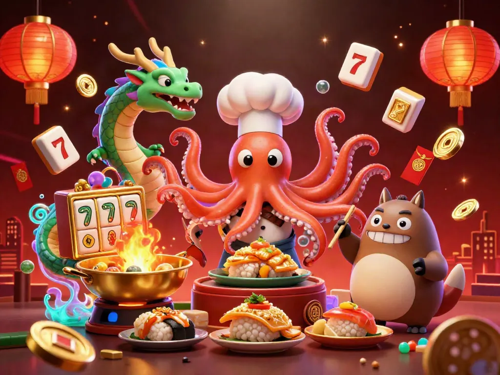 Engage with UGDEWA's thrilling casino experience featuring vibrant characters in a lively gambling scene.