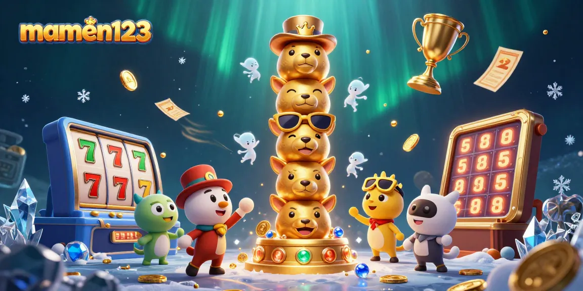 Experience jackpot excitement at mamen123 with vibrant casino elements and dynamic characters.