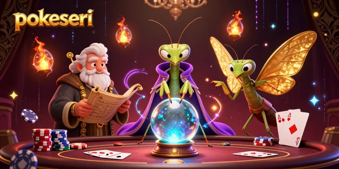 Pemain pokerseri menampilkan strategi di meja poker dengan suasana menawan.