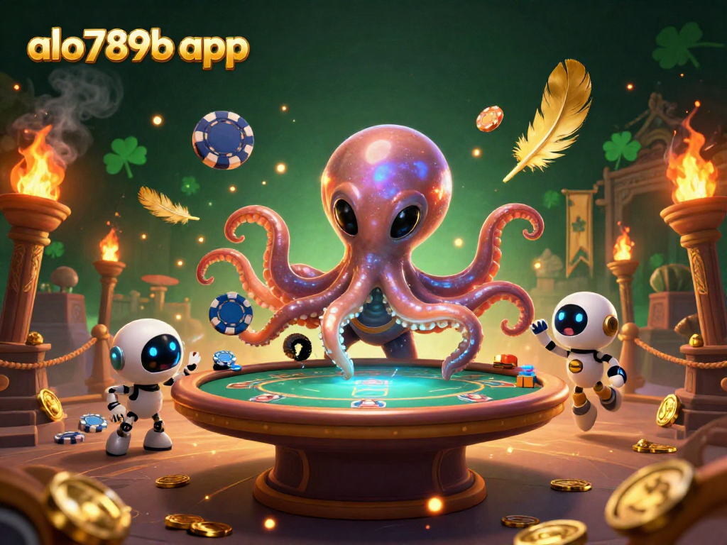 Play exciting games at alo789b app while exploring vibrant 3D casino adventure in space.