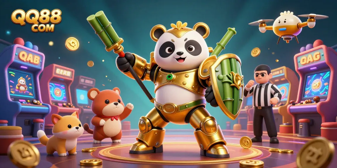 Experience top gaming excitement with QQ88 COM in a vibrant casino scene filled with fun and action.