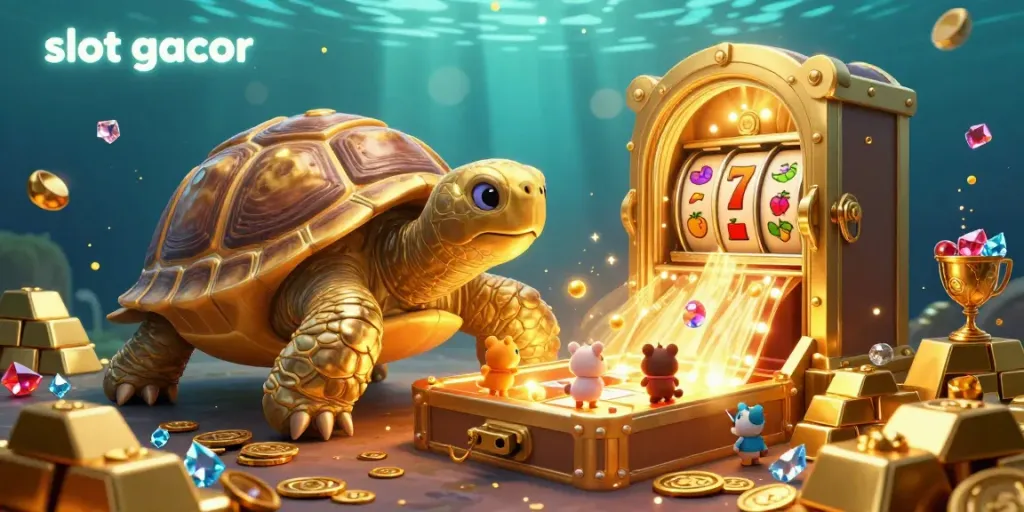 Bounce golden balls in the slot gacor pinball-inspired treasure scene filled with jewels and gold.