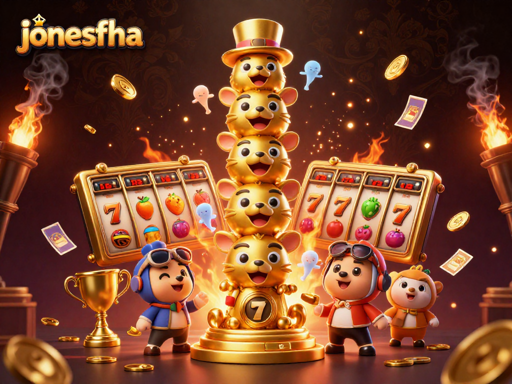 Experience fun with jonesfha in an ultra-detailed casino illustration filled with vibrant elements.