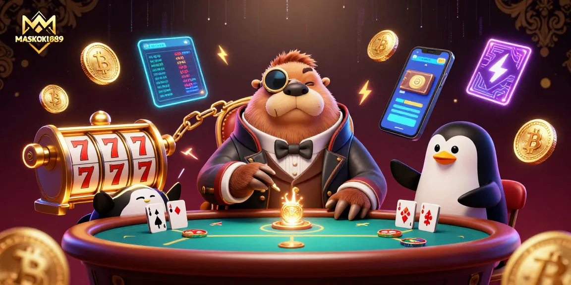 Experience the thrilling world of MASKOKI889 with unique slot games featuring vibrant characters and crypto elements.