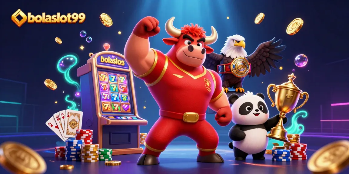 Win big with bolaslot99's thrilling slots, featuring colorful characters and dynamic game elements!