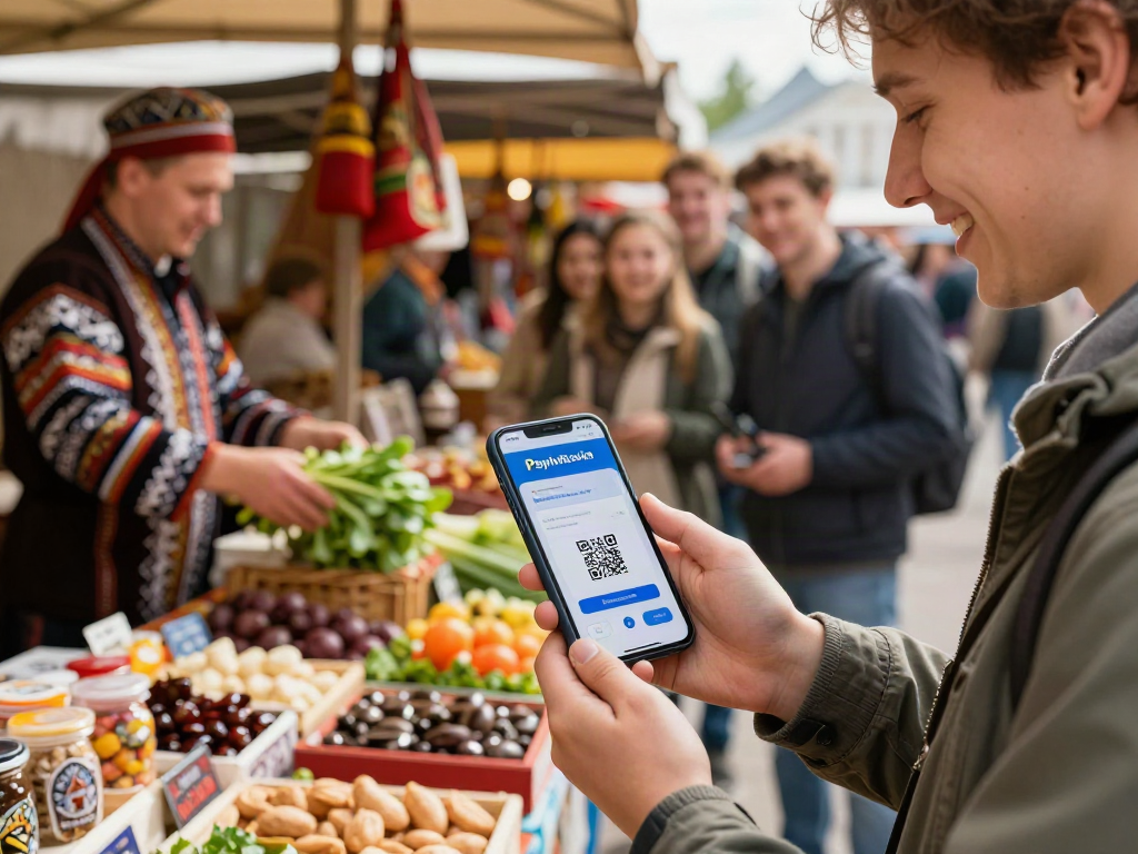 Menggunakan https://payinrussia.com/ untuk pembayaran digital saat berbelanja di pasar Rusia yang ramai.