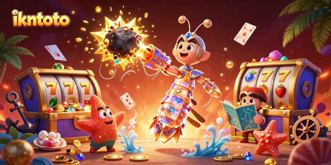 Engage in ikntoto's thrilling slots experience with a vibrant galactic theme.