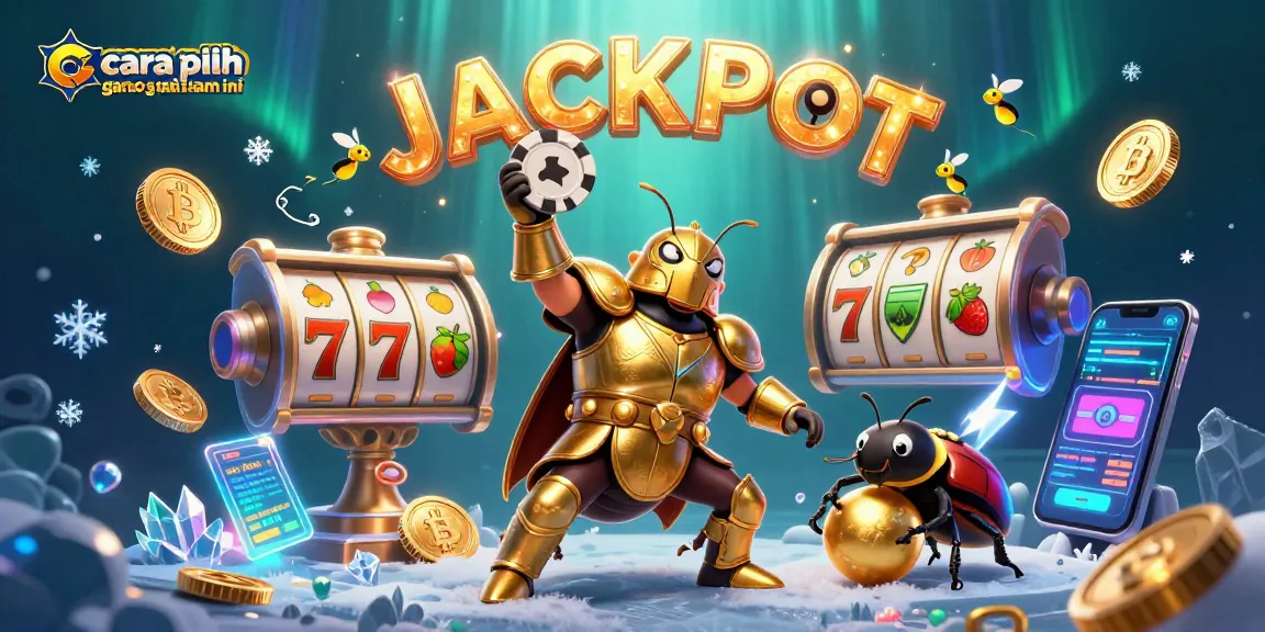 Experience gameplay excitement with cara pilih game slot gacor malam ini, featuring vibrant 3D characters and gaming elements.