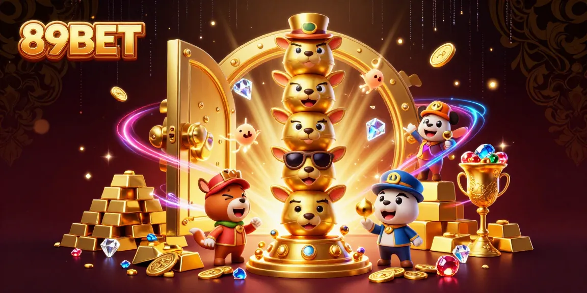 Play at 89BET with lively 3D casino characters and vibrant gaming elements