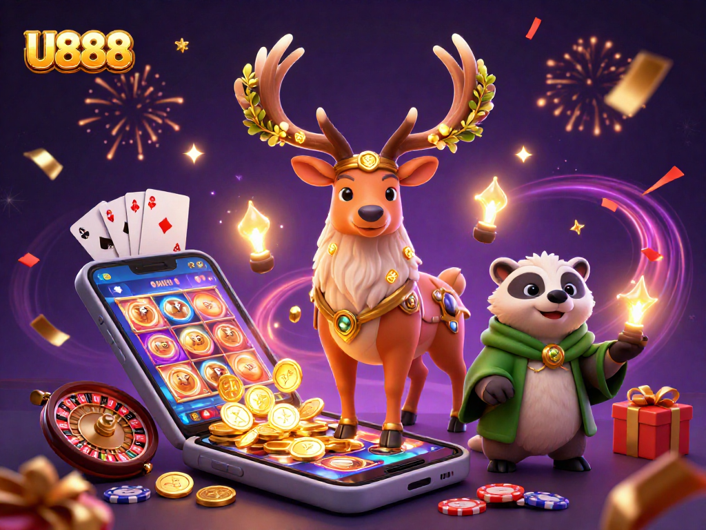 Experience U888's vibrant online casino world with magical elements and dynamic gaming!