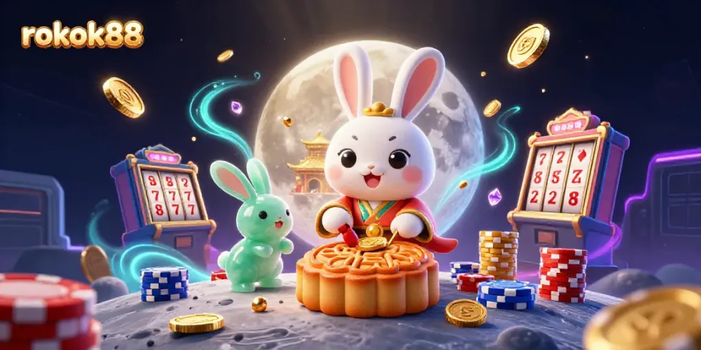 Permainan seru di rokok88, kelinci bulan dan jackpot berlimpah di kasino online.