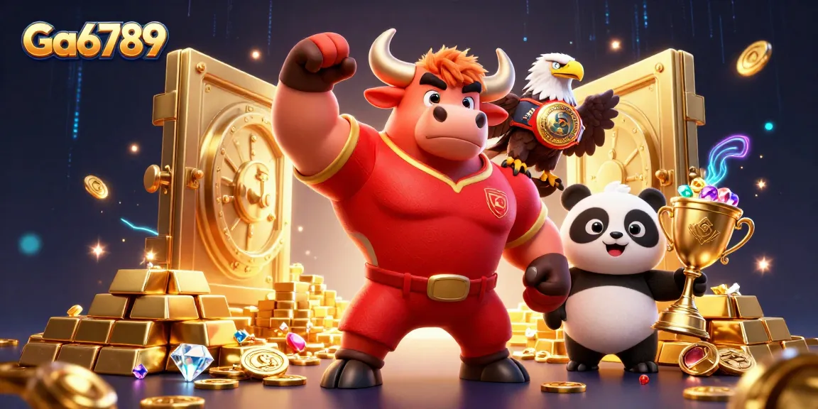 Watch exciting Ga6789 cockfighting action with vibrant characters and thrilling gambling elements!
