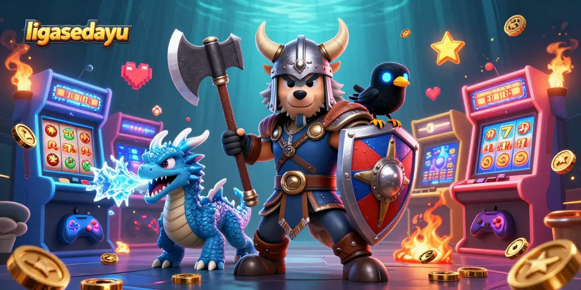 ligasedayu memicu keberuntungan dengan Viking, naga, dan simbol slot yang berkilau