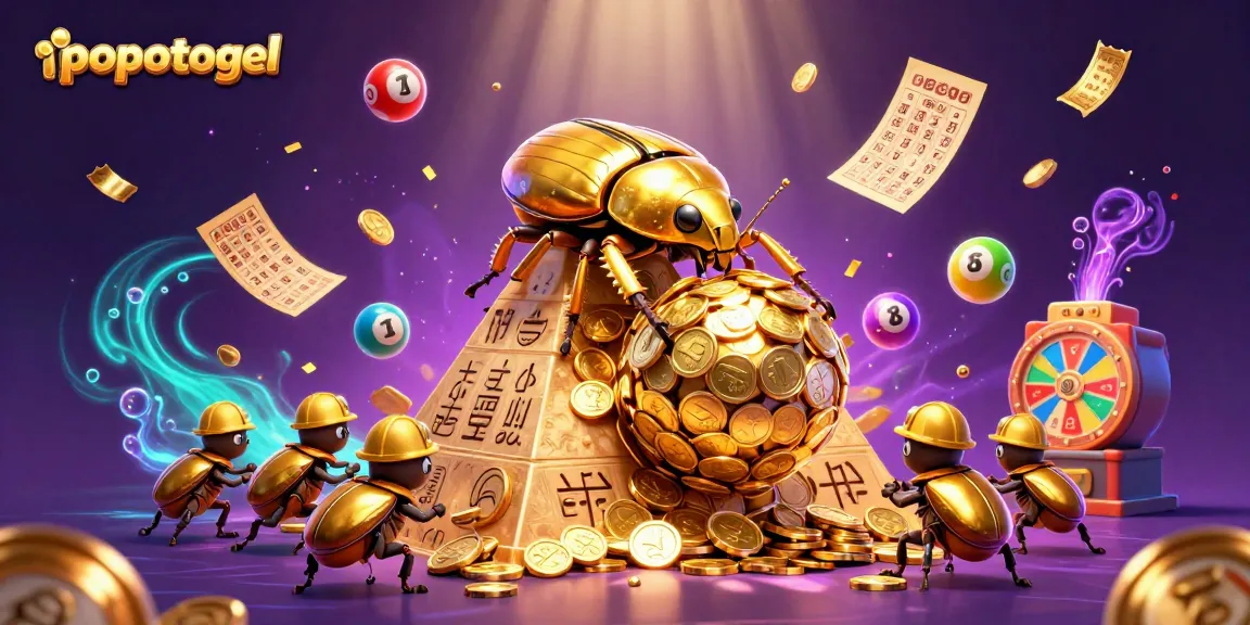 Experience thrilling jackpots with popotogel's golden lottery environment filled with vibrant casino elements.
