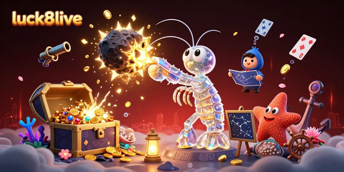Witness the action-packed luck8live scene where luck meets strategy in the heart of a vibrant casino setting.