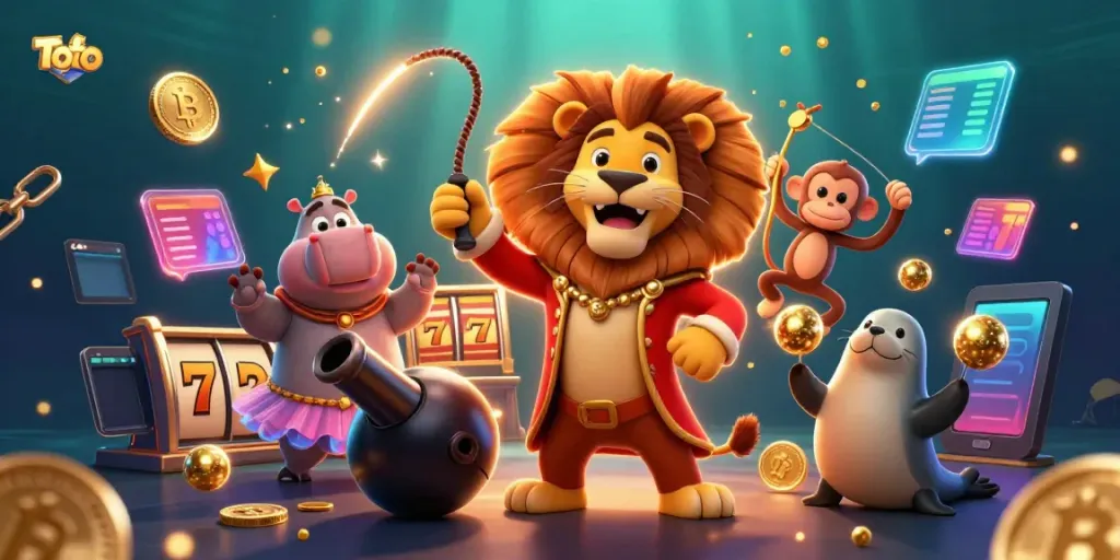 Menangkan jackpot di mesin slot Toto dengan karakter lucu yang menghibur dan elemen kripto canggih.