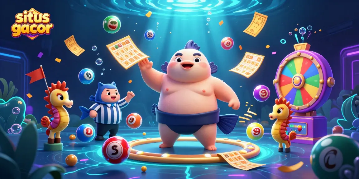 Engage in exciting action on situs gacor with colorful lottery elements and cheerful underwater characters.