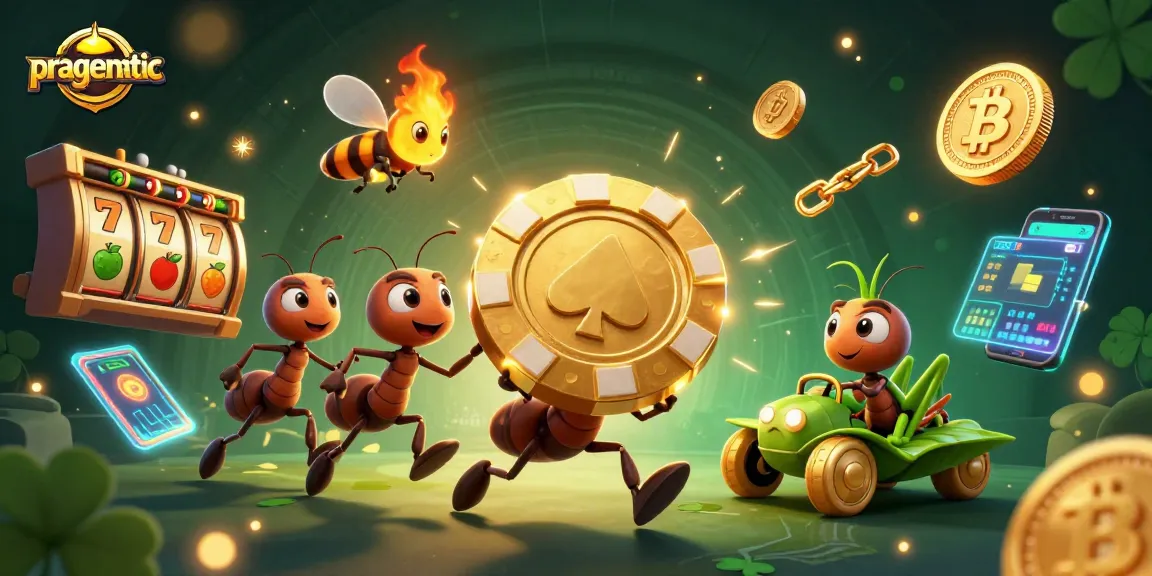 Ant-mazing heist dengan chip poker emas besar di platform pragmatic untuk taruhan slot yang sukses.