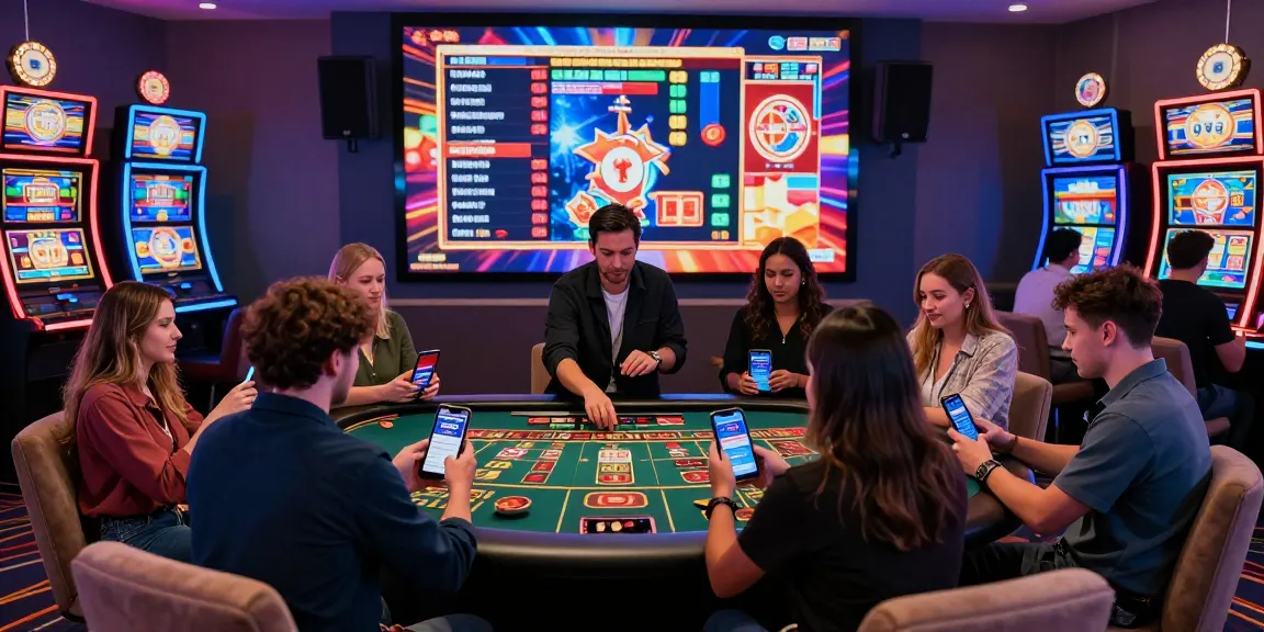 Players enjoying tempototo online casino with vibrant screens and live games.