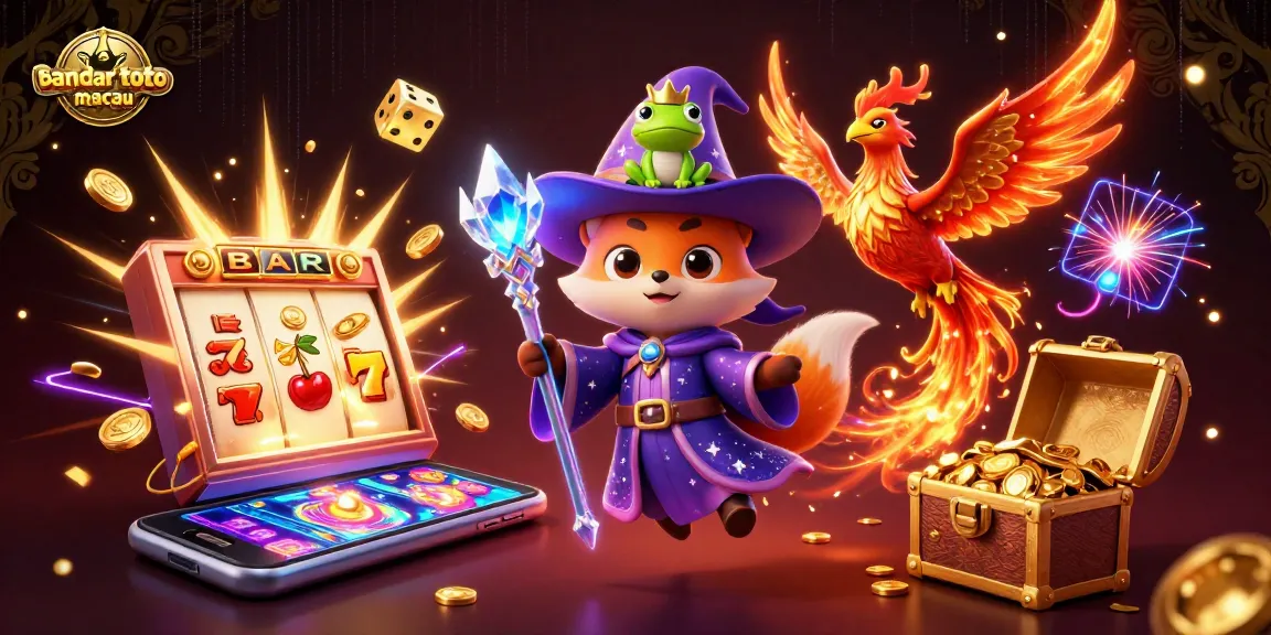 Menangkan banyak hadiah di bandar toto macau dengan ilustrasi 3D penuh warna dan elemen kasino yang menakjubkan.