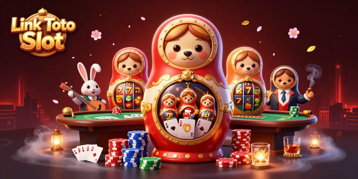 Link Toto Slot menghadirkan ilustrasi 3D yang memukau dengan karakter kasino yang kaya warna dan elemen permainan.