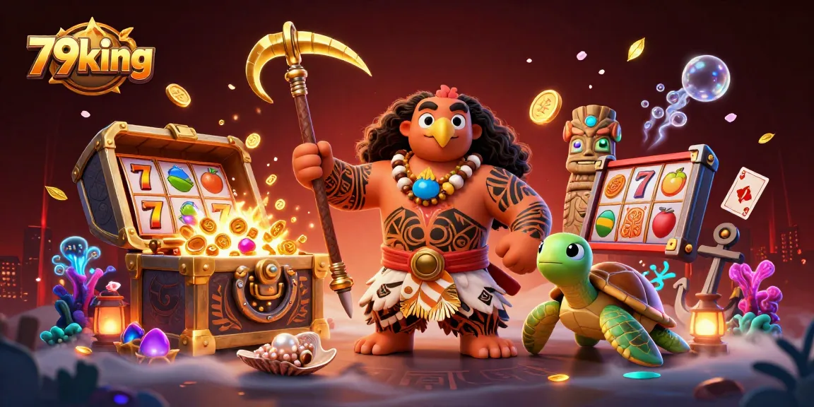 Engage with thrilling gameplay at 79king, where cartoon hawks and treasures collide in vibrant casino art!