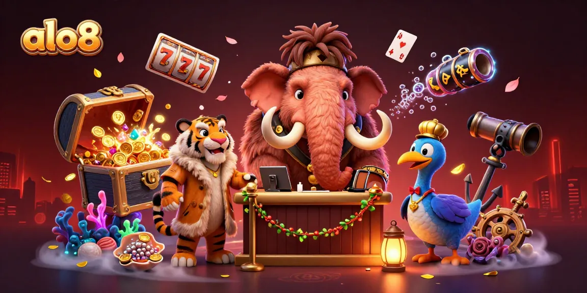 Check IDs at the door for exclusive alo8 casino experience with vibrant characters and treasures.