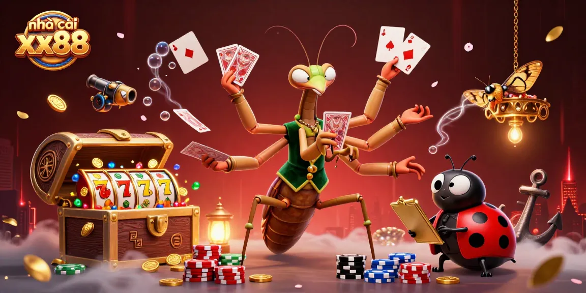 Play exciting games at nhà cái xx88 with vibrant characters and dynamic casino elements.