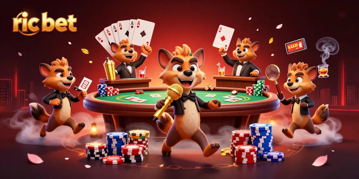 Hyenas run a vibrant casino club scene, showcasing ric bet fun and gambling excitement.