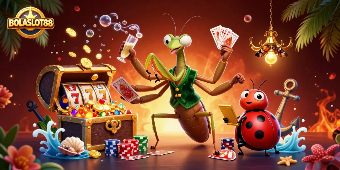 BOLASLOT88 memamerkan permainan slot dengan karakter menarik yang membagikan kartu dan chips di kasino virtual