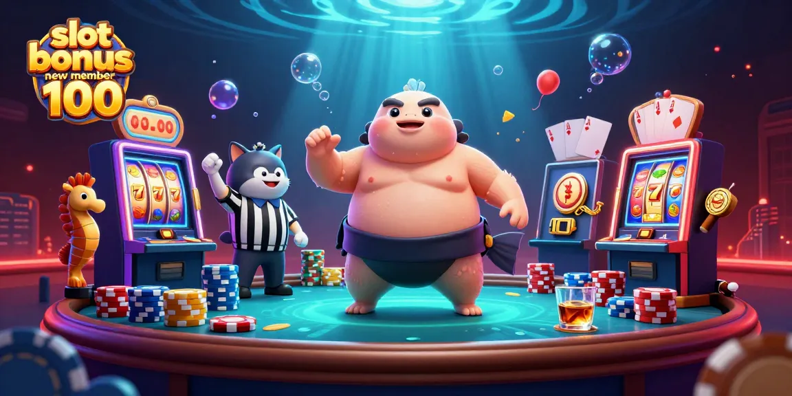 Experience epic wins with the slot bonus new member 100 amidst vibrant slot machines and dynamic characters.